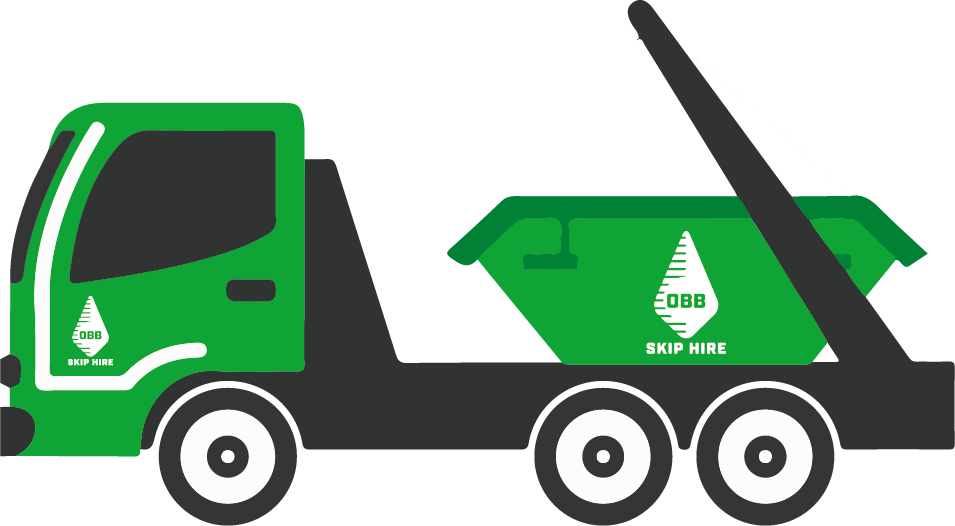 OBB Skip Hire - Green Skip Hire Lorry